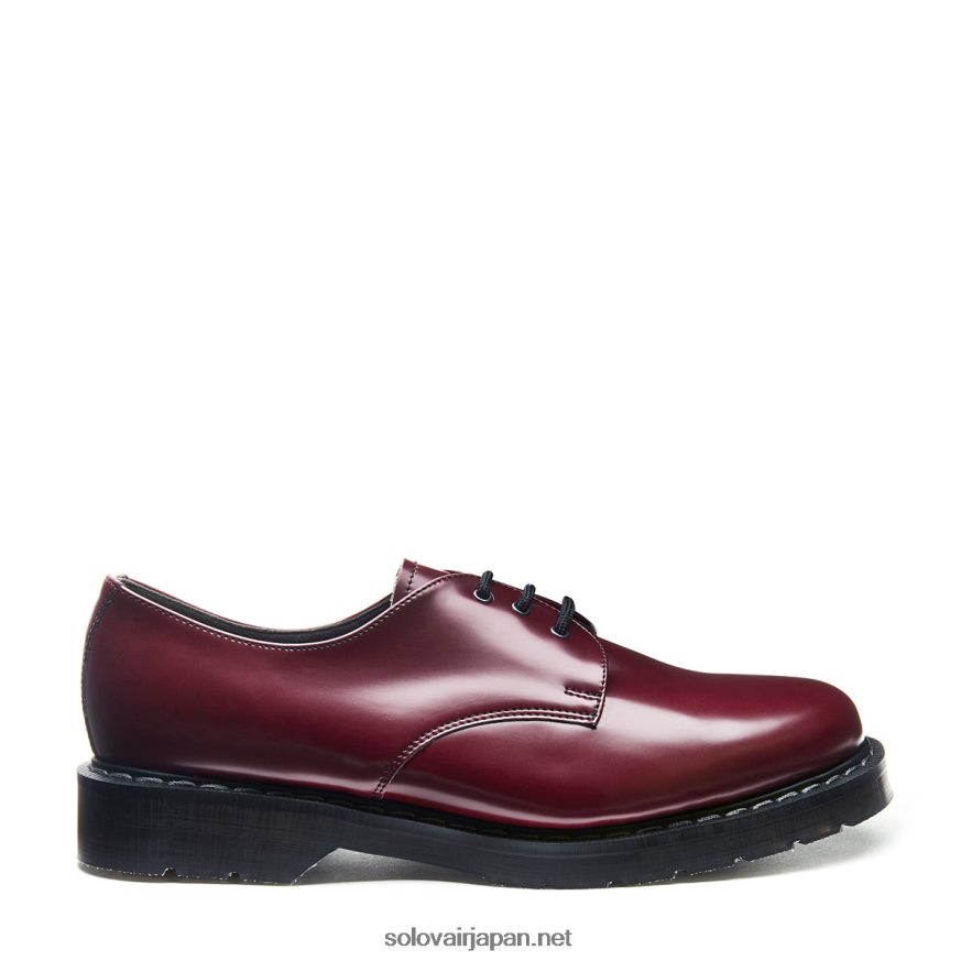 merlot_e38393e383bce382ace383b3_e3838fe382a4e382b7e383a3e382a4e383b3_e382aee38396e382bde383b3_e382b7e383a5e383bce382ba_62tv188.jpg Merlot ビーガン ハイシャイン ギブソン シューズ 62tv188 Solovair 男性 - Image 1