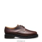 ナットブラウングレイン3アイギブソンシューズ 62tv390 Solovair 女性